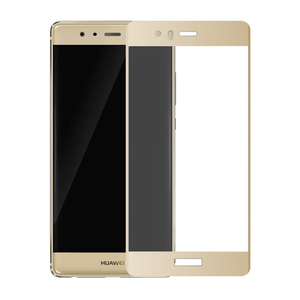 Folie din sticla temperata full size OkMore pentru Huawei Ascend P9, auriu