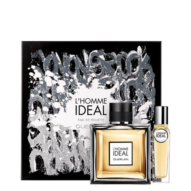 Set Guerlain L'Homme Ideal: Apa de Toaleta, 100ml + Miniatura EDT, 15ml, Barbati