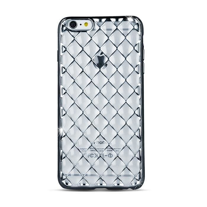 Husa spate Samsung J3 2016 Grid Case Silver