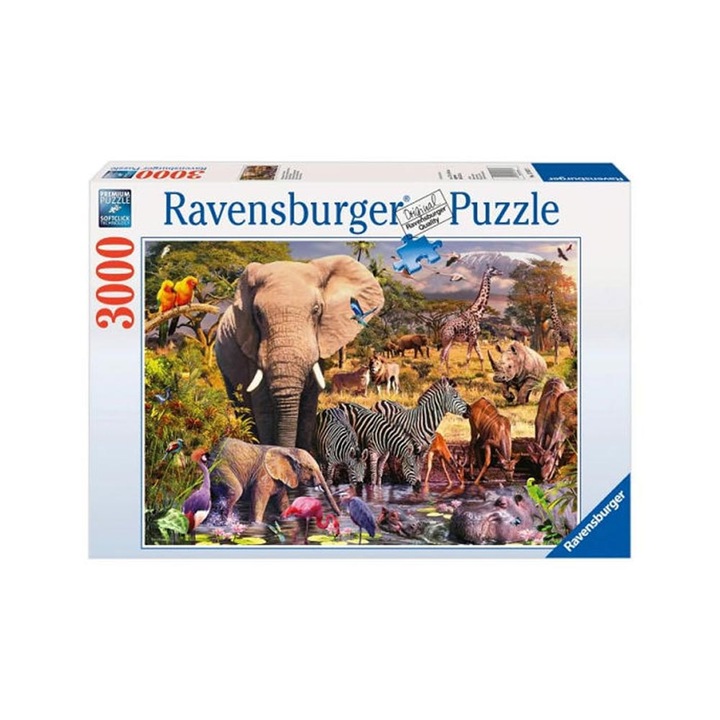 Ravensburger Puzzle - Afrikai állatok, 3000 db