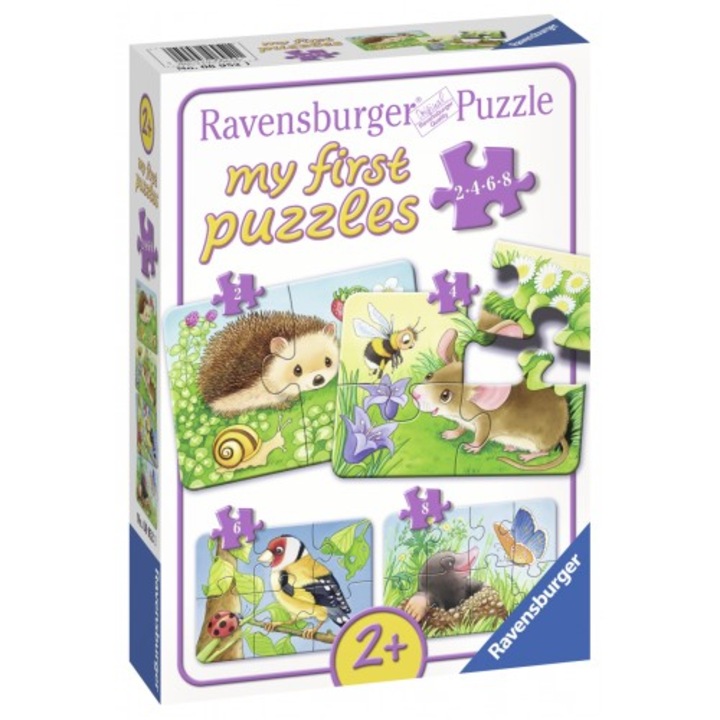 Ravensburger Puzzle, Erdei állatok, 2/4/6/8 db