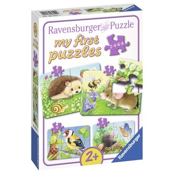 Primul meu Puzzle Ravensburger - Animale din padure 2/4/6/8 piese Primul meu Puzzle Ravensburger - Animale din padure 2/4/6/8 piese
