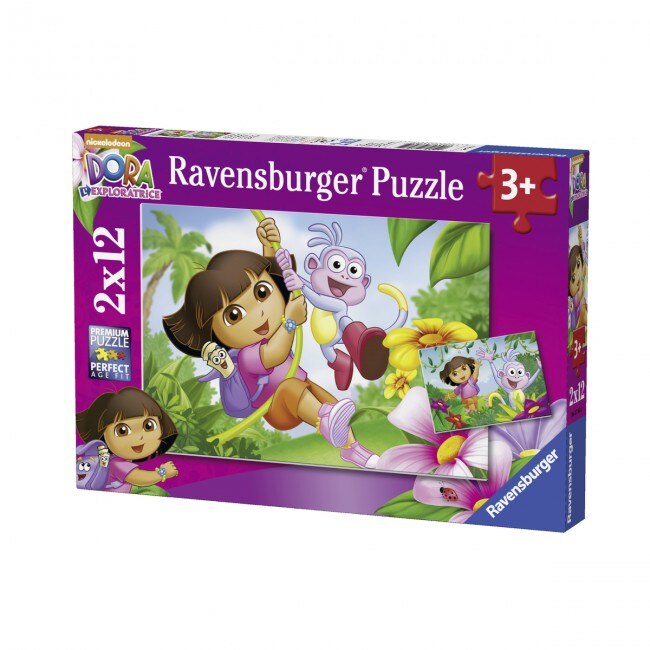 Puzzle Ravensburger Dora, 2X12 Piese