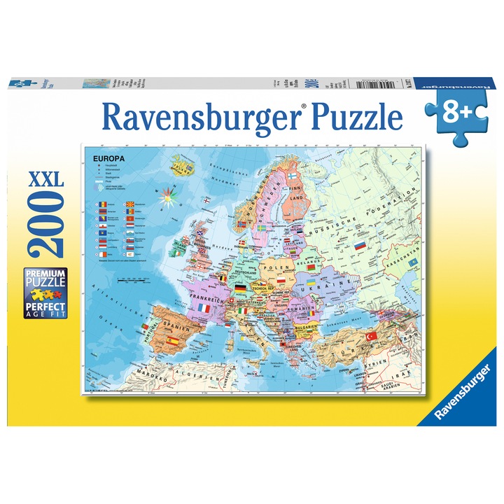 Ravensburger puzzle, Európa politikai térképe, 200 db