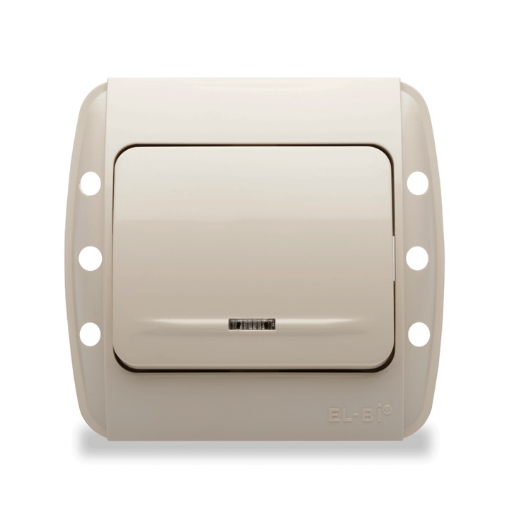 Intrerupator Simplu Iluminat Elbi Zirve 10 A Incastrat Crem ST