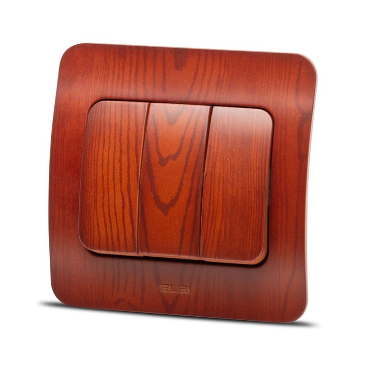 Intrerupator Triplu Elbi Jazz 10 A Incastrat Cires ST