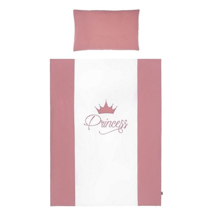 Детски комплект спално бельо от 2 части, 100 x 135 см, Royal Baby Belisima P01-939-3, Розов