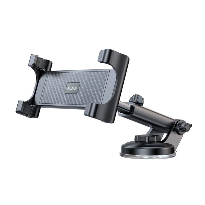 Suport Auto Mcdodo Dashboard telefon si tableta cu diagonala intre 4.7 si 12.9 inch, rotire la 360 grade, pentru bord, Negru