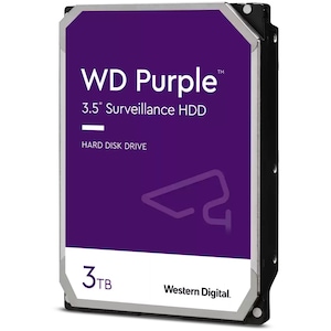 HDD WD Purple 3TB, Surveillance, 5400rpm, 64MB cache, SATA-III, 3.5"