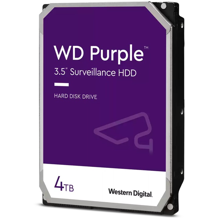 HDD WD Purple 4TB, 5400rpm, 256MB cache, SATA-III, 3.5"