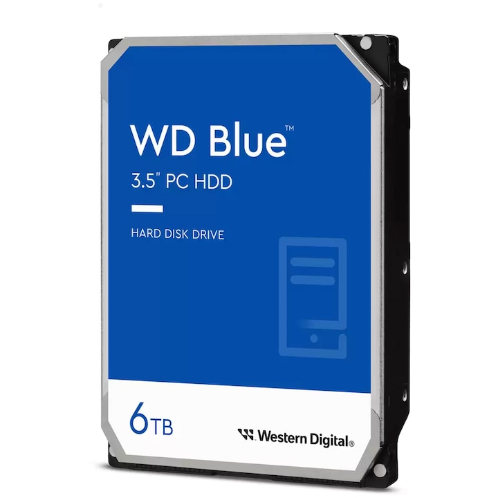 Western Digital WD60EZAX Blue HDD merevlemez, 3.5", 6TB, 5400RPM, 256MB, SATA III