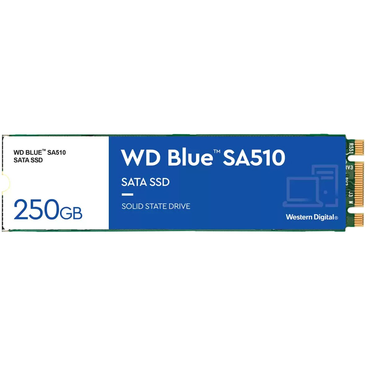 SSD WD Blue 250GB, SATA-III, 3D NAND, 7mm, 2.5 