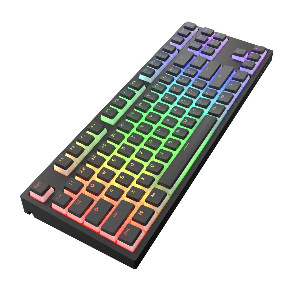 Tastatura mecanica Dark Project KD87A Black TKL - Gateron Optical Red 2 ...