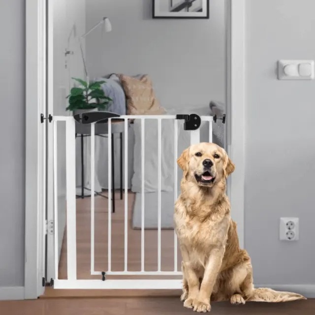 Предпазна врата за кучета, котки, защита за стълби и врати, регулируем ...