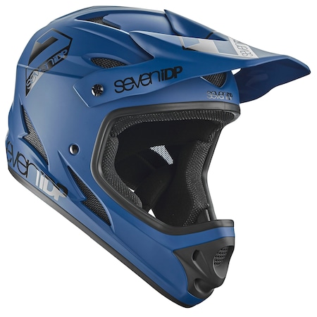 Casca full face bicicleta, 7IDP M1, M 57 - 58cm, albastru, ABS