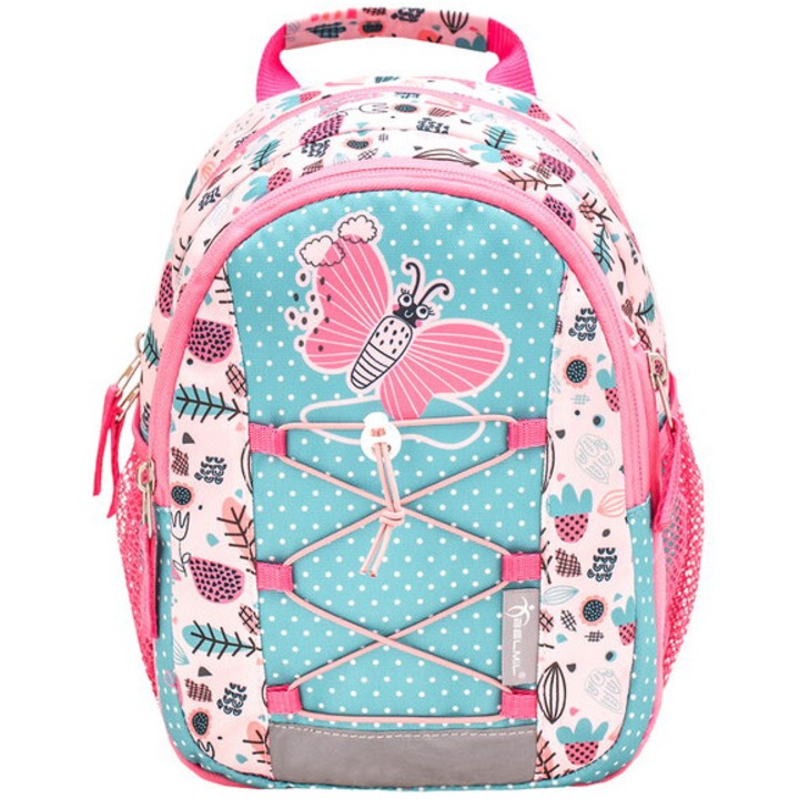 BelMil Mini Kiddy hátizsák, 23 x 20 x 9 + 6 cm, Little Butterfly mintás