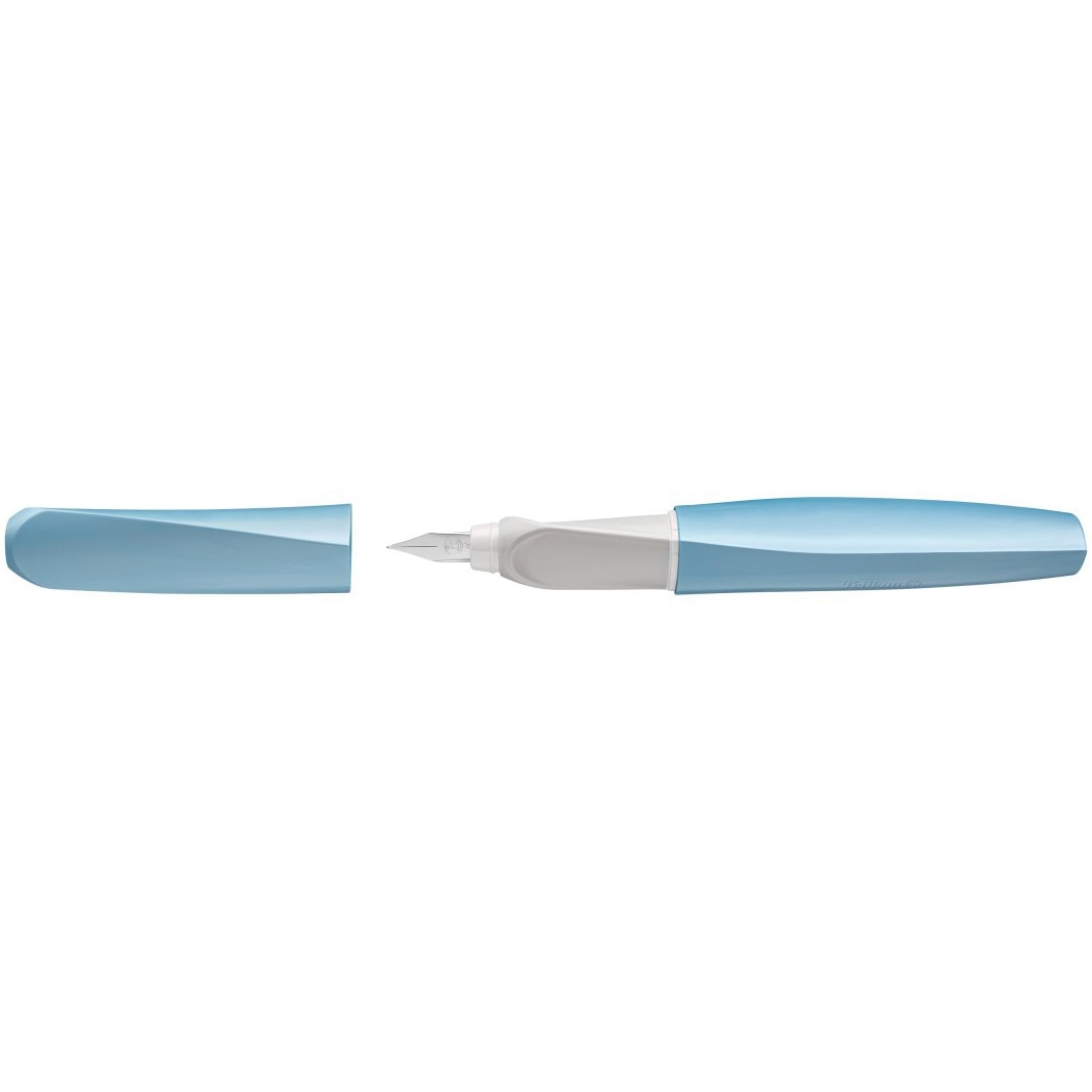 Stilou Pelikan Twist ECO, albastru, grip ergonomic, patron cerneală albastru, cutie carton