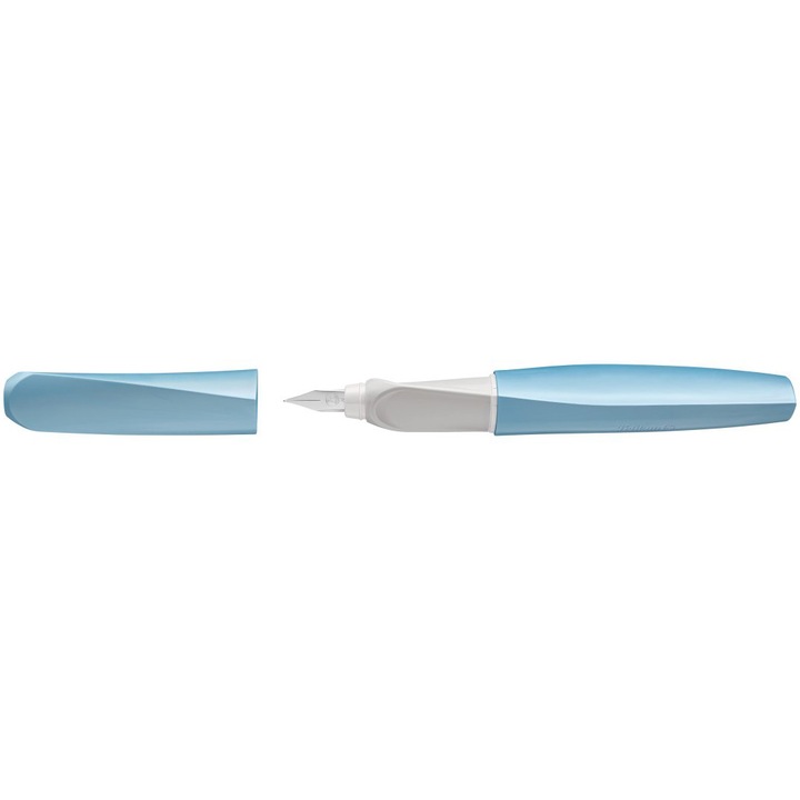 Stilou Pelikan Twist ECO, albastru, grip ergonomic, patron cerneală albastru, cutie carton