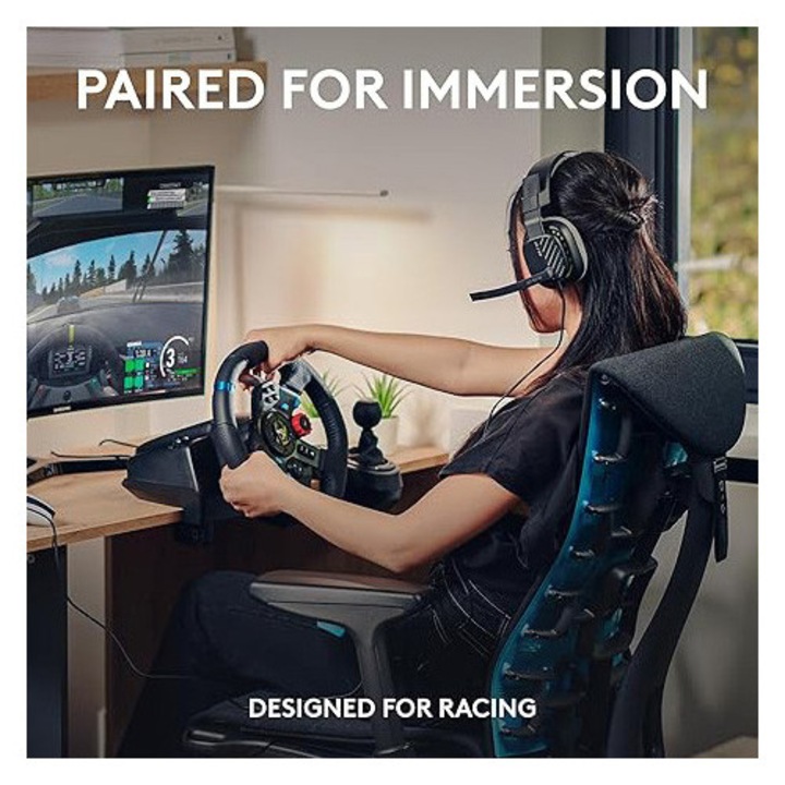 Волан Logitech Driving Force G29 за Playstation 5, Playstation 4, Playstation 3, PC + Слушалки Astro A10