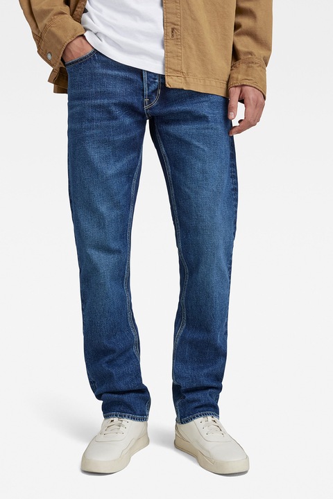 G-STAR, Blugi regular fit Mosa, Albastru inchis