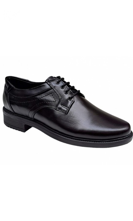 Pantofi barbati casual din piele naturala 200323, Negru
