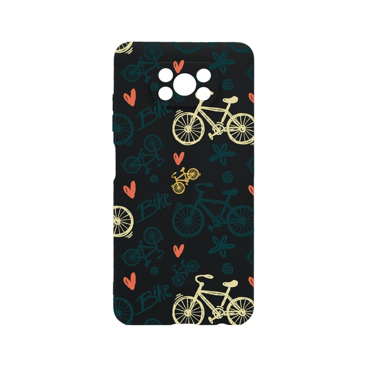Husa BestCase® Premium Liquid Silicon, Compatibila Cu Xiaomi Poco X3 Pro / Poco X3, Bike Love, SLIM 1.2MM, Microfibra in interior, Antisoc, Protectie Camera, Margini ridicate pentru protectia ecranului, PB 781