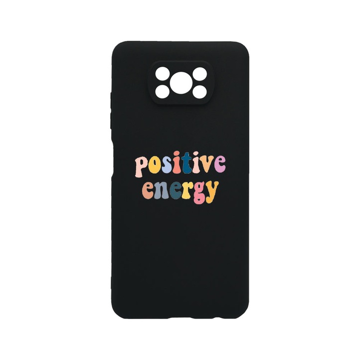 Husa BestCase® Premium Liquid Silicon, Compatibila Cu Xiaomi Poco X3 Pro / Poco X3, Positive Energy, SLIM 1.2MM, Microfibra in interior, Antisoc, Protectie Camera, Margini ridicate pentru protectia ecranului, PB 479