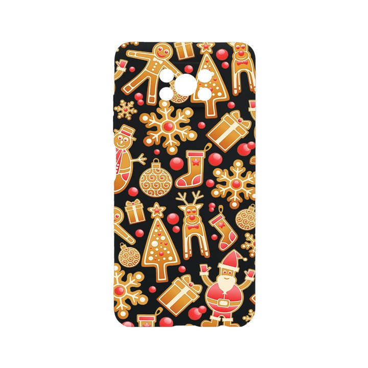 Husa BestCase® Premium Liquid Silicon, Compatibila Cu Xiaomi Poco X3 Pro / Poco X3, Xmas, SLIM 1.2MM, Microfibra in interior, Antisoc, Protectie Camera, Margini ridicate pentru protectia ecranului, PB 317