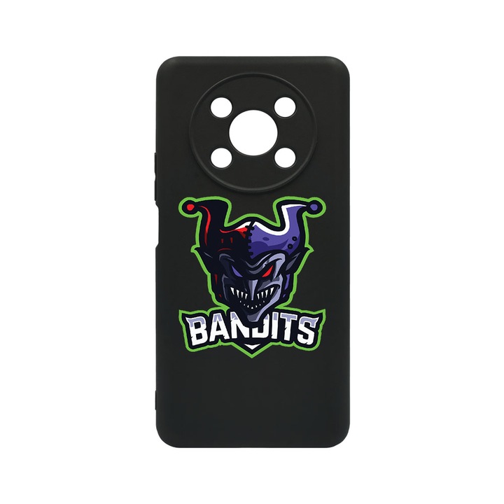 Husa BestCase® Premium Liquid Silicon, Compatibila Cu Honor Magic4 Lite, Gamers Bandit, SLIM 1.2MM, Microfibra in interior, Antisoc, Protectie Camera, Margini ridicate pentru protectia ecranului, PB 287