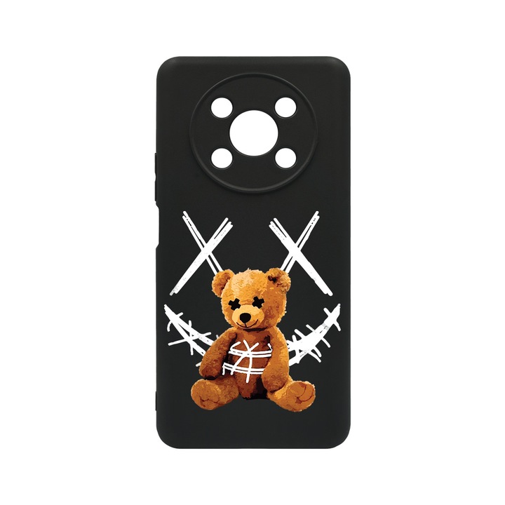 Husa BestCase® Premium Liquid Silicon, Compatibila Cu Honor Magic4 Lite, Teddy Bear Smile, SLIM 1.2MM, Microfibra in interior, Antisoc, Protectie Camera, Margini ridicate pentru protectia ecranului, PB 982
