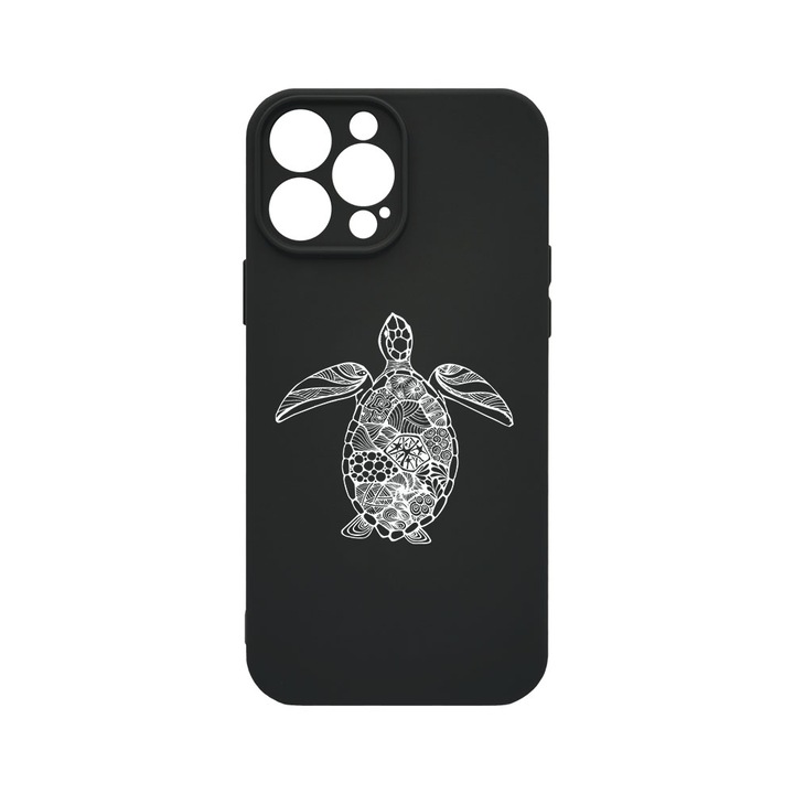 Husa BestCase® Premium Liquid Silicon, Compatibila Cu Apple iPhone 14 Pro, Turtle, SLIM 1.2MM, Microfibra in interior, Antisoc, Protectie Camera, Margini ridicate pentru protectia ecranului, PB 750