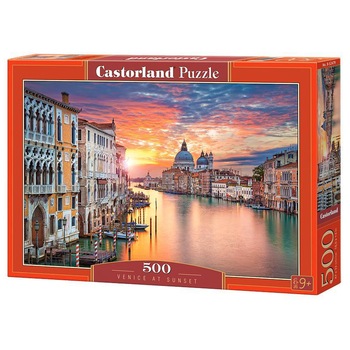 Puzzle Castorland, Rasarit in Venetia, 500 piese Puzzle Castorland, Rasarit in Venetia, 500 piese