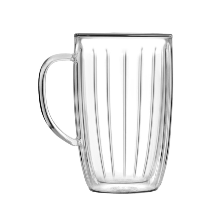 Комплект от 2 чаши, Vialli Design, 350 ml, прозрачни