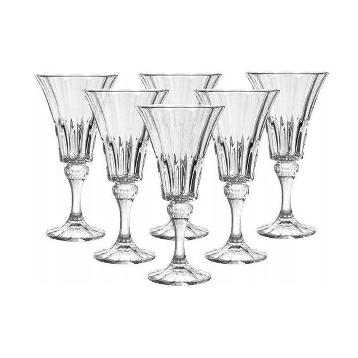 Bohemia Crystalite, 6 db Wellington pohár készlet, Üveg, Átlátszó, 280ml, 9,5x18,8 cm