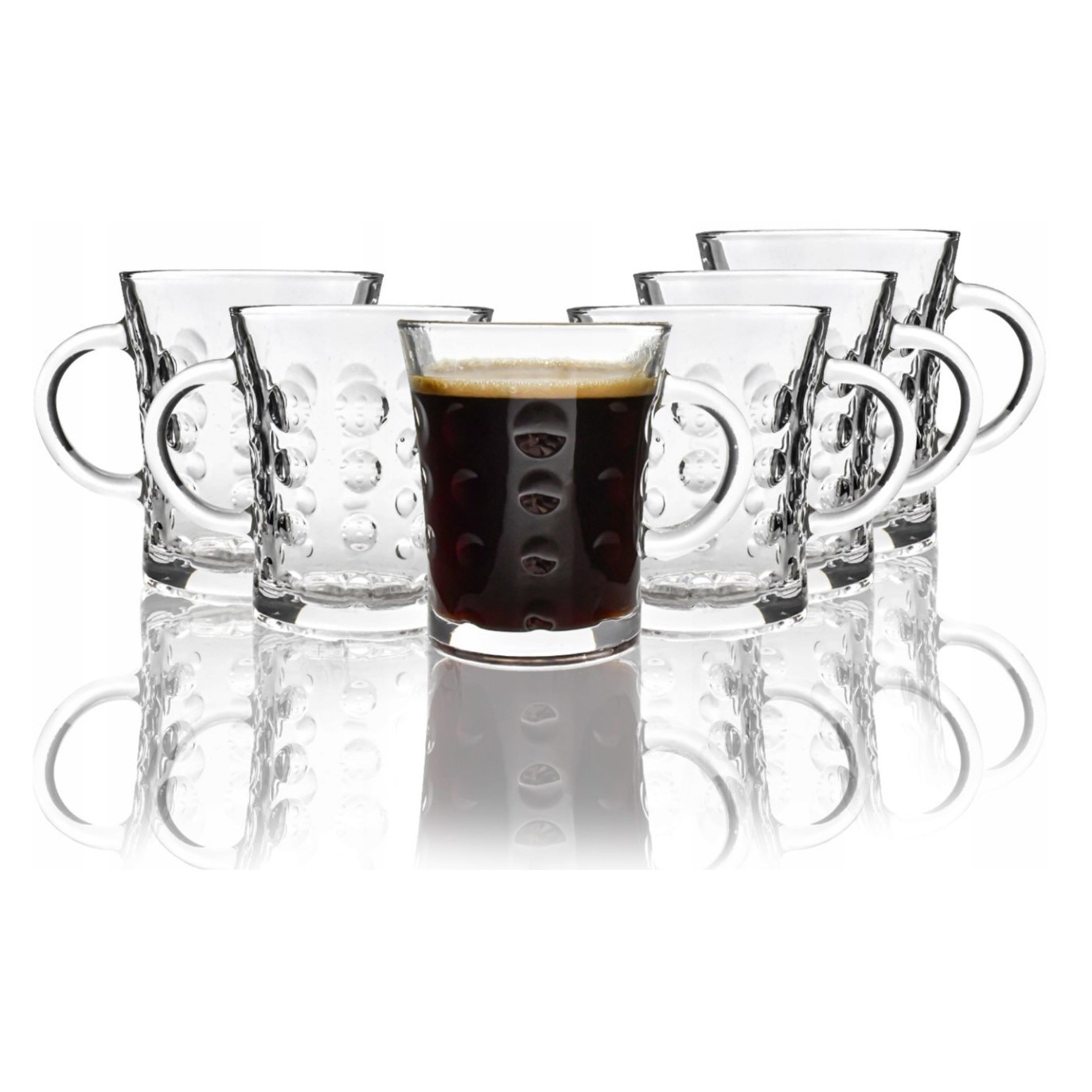 Set 6 cesti de sticla KOlA, Transparent, 280ml - eMAG.ro