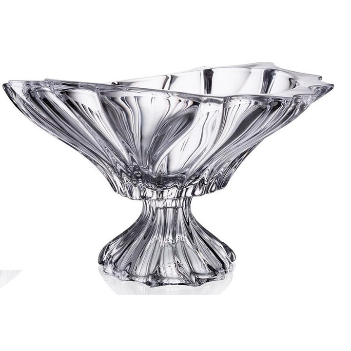 Bohemia Crystalite Plantica talpas tál, kristály, 33cm