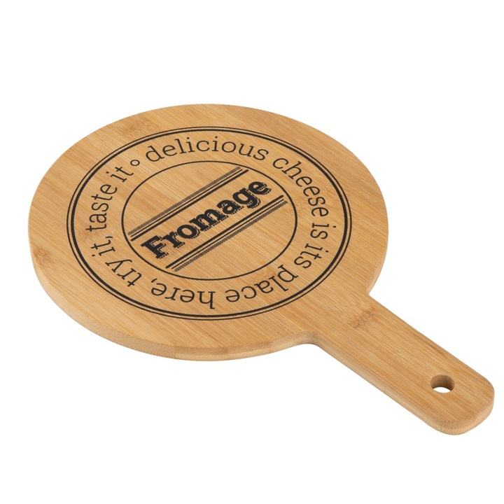 Tocator de servire, Florina, Bambus, 20 x 30 cm, Maro