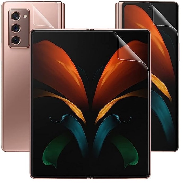 Комплект защитни фолиа, хидрогел силикон, за OnePlus V Fold, външен вътрешен екран и заден капак, подновяеми