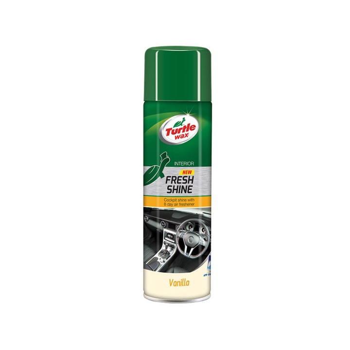 Spray silicon pentru bord Vanilie Fresh Shine Turtle Wax - 500ML