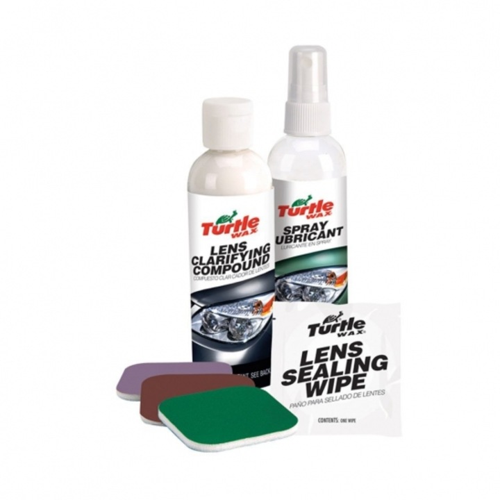 Kit Restaurare Faruri Plastic Turtle Wax, 240ml eMAG.ro