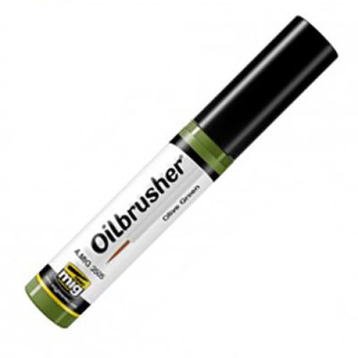 Olajfesték Ammo of MIG 3505 Olive Green Oilbrusher, 10ml