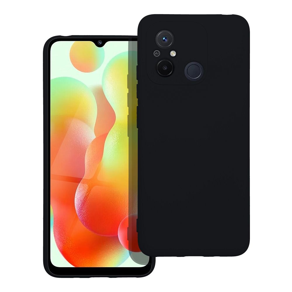 Husa Daden® Soft Silicone compatibila cu XIAOMI Redmi 12C, Interior microfibra, Protectie sporita, Camera Protection, Negru