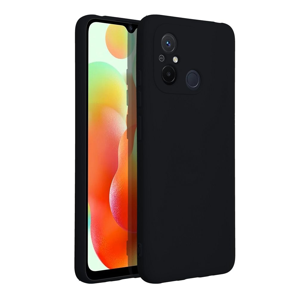 Husa Daden® Soft Silicone compatibila cu XIAOMI Redmi 12C, Interior microfibra, Protectie sporita, Camera Protection, Negru