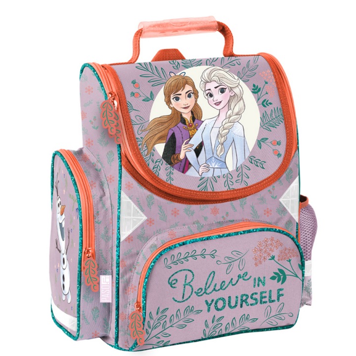 Disney iskolatáska, polyester 300D, Frozen, 36x28x15cm