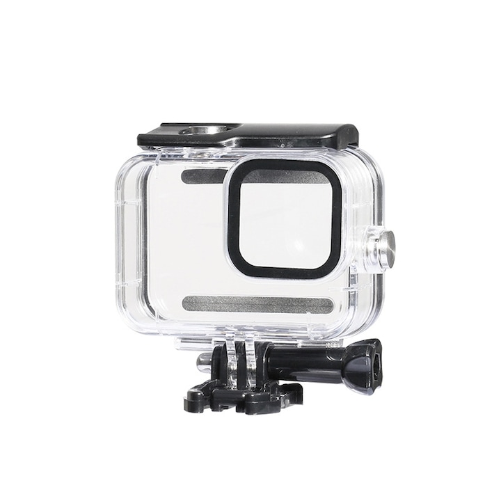 Carcasa de protectie impermeabila transparenta pentru GoPro Hero9/10/11, JENUOS®, IP68 rezistent la apa, pana la 60 m sub apa