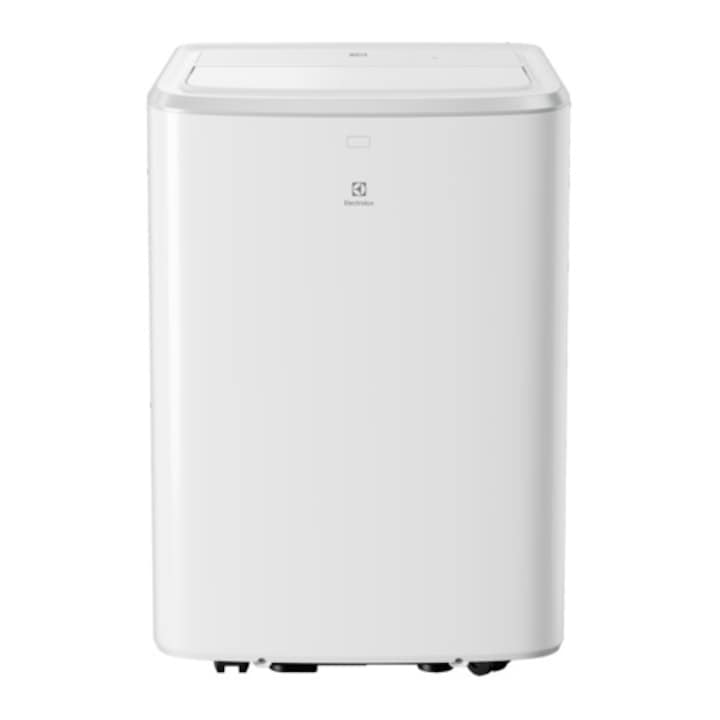 Преносим климатик Electrolux EXP34U339HW Comfort 600, 12000 BTU, Охлаждане Клас A/Отопление A+, Нощен режим, Антиалергичен филтър (Polen), Цифров дисплей, Wi-Fi, Таймер, Автоматичен рестарт, Дистанционно управление, Бял