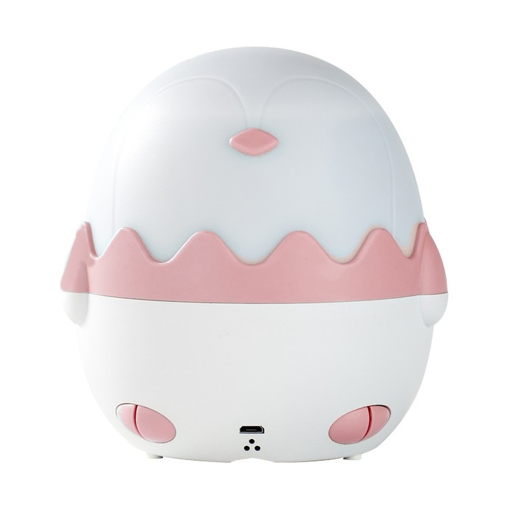 Lampa muzicala pentru copii cu telecomanda si proiector, JENUOS®, proiector, cu 13 filme de proiectie, ajustabila in culoare si luminozitate, incarcare USB, Roz