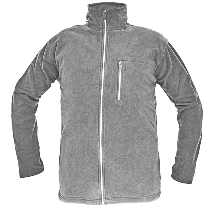 Bluza de lucru din fleece de inalta calitate, material respirabil - Cerva Karela Gri 2XL