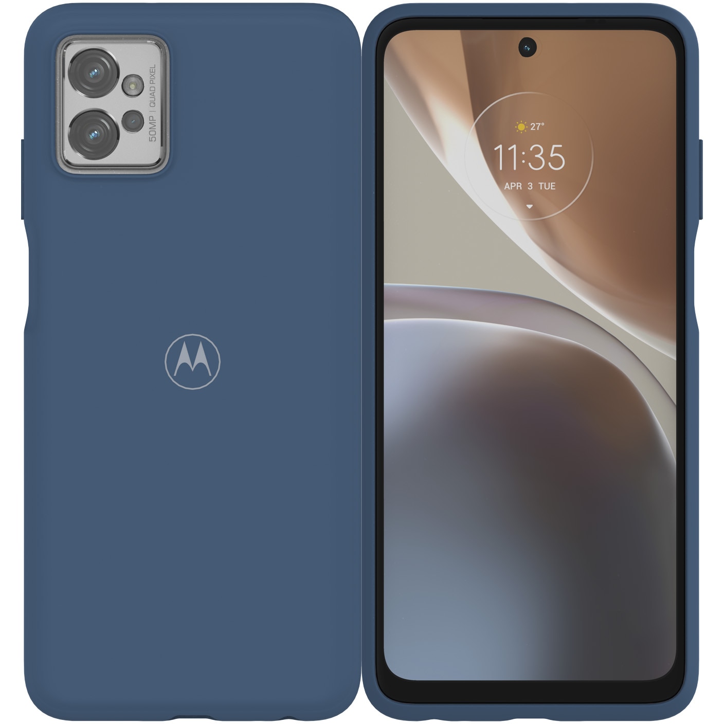 Husa de protectie Motorola Premium Soft Case pentru G32, Duskblue