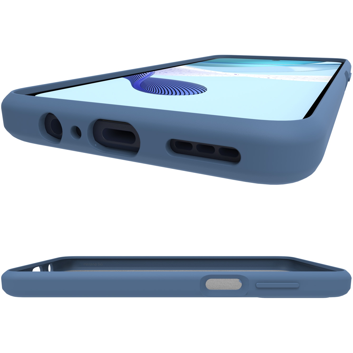 Husa de protectie Motorola Premium Soft Case pentru G53, Duskblue